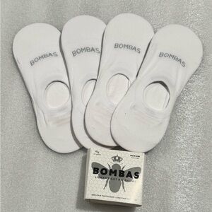 New Bombas Womens Casual Socks - White Medium No Show 4 ct lot